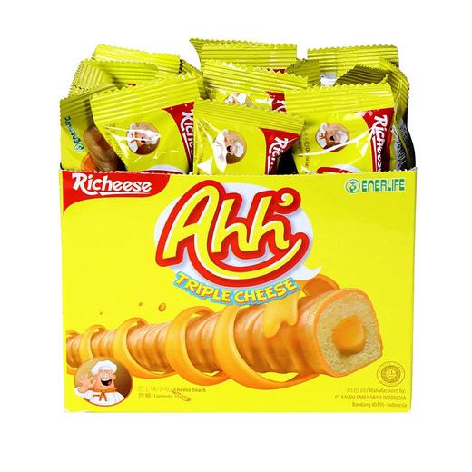 印尼进口丽芝士芝心棒奶酪玉米棒宿舍儿童威化饼干批发零食160g 商品图1
