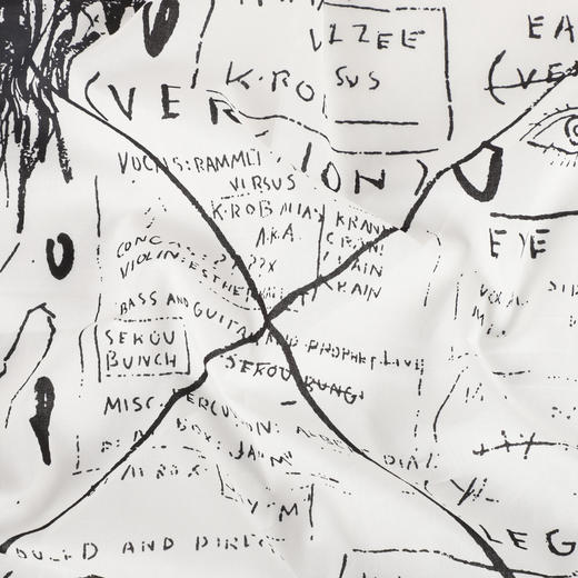 棉印花小方巾（Jean-Michel Basquiat）涂鸦艺术家 商品图5
