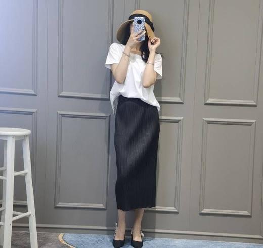 【限时折扣】压褶开衩裙 均码（非质量问题不退不换） 商品图4