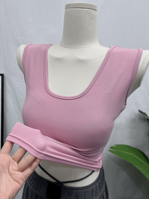 刚需款丨版型超级好 大U领 宽肩吊带#C222902 商品图10