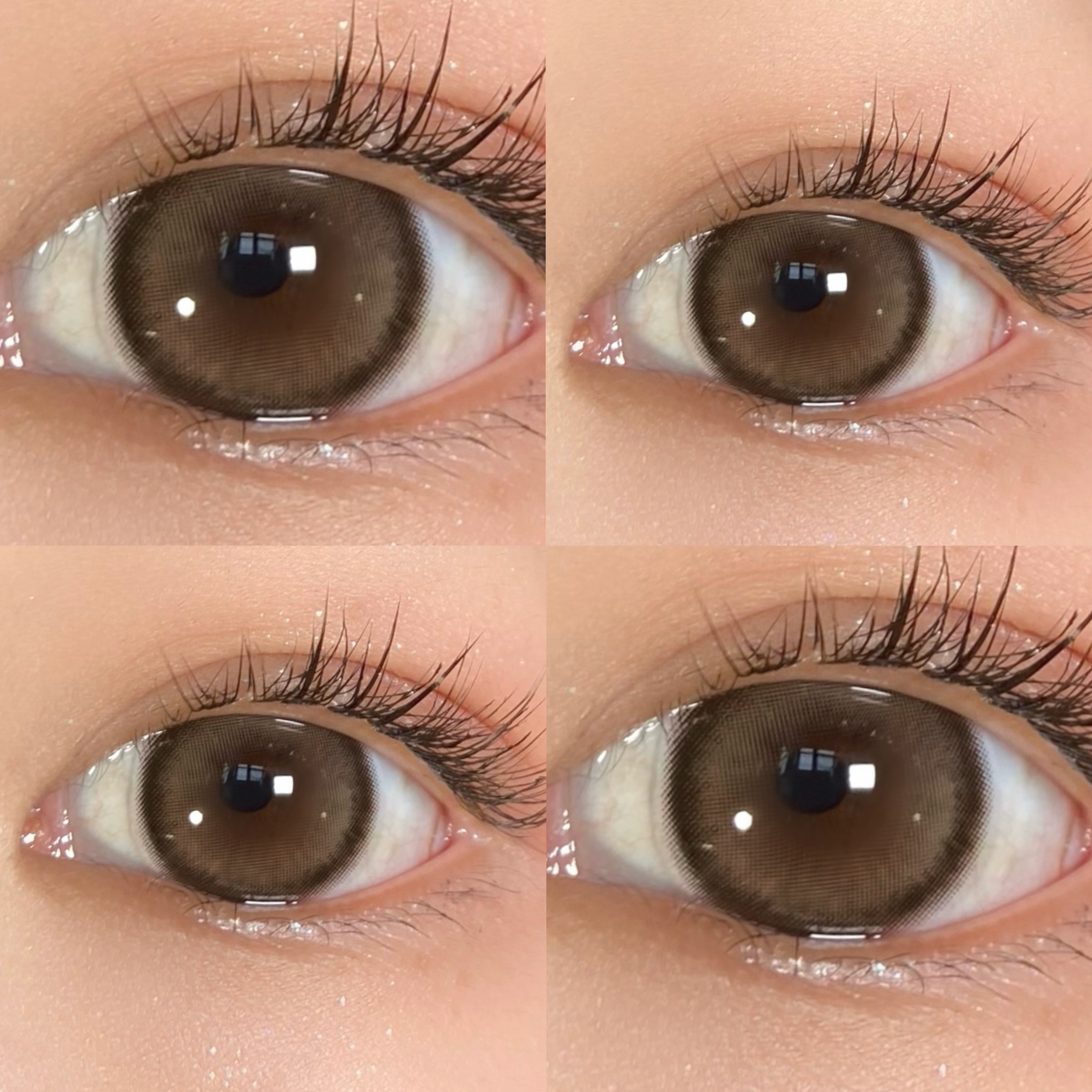 PUFFGIRL年抛隐形眼镜 冰栗子14.5mm 一副/2片-VVCON美瞳商城8