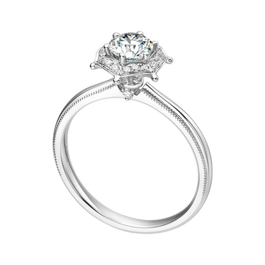 ［东方爱意］18K金钻石戒指#亭 商品图1