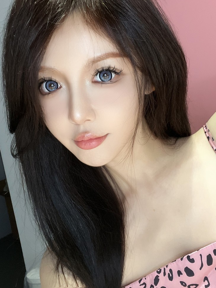 Jolababy年抛隐形眼镜 蓝芙尼14.5mm 一副/2片-VVCON美瞳商城21