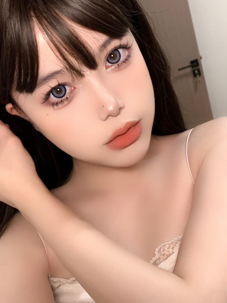 Jolababy年抛隐形眼镜 蓝芙尼14.5mm 一副/2片-VVCON美瞳商城16