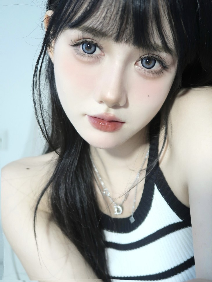 Jolababy年抛隐形眼镜 蓝芙尼14.5mm 一副/2片-VVCON美瞳商城12