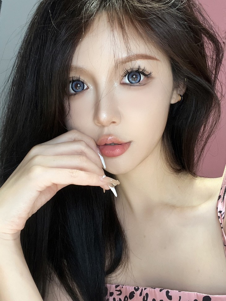 Jolababy年抛隐形眼镜 蓝芙尼14.5mm 一副/2片-VVCON美瞳商城22