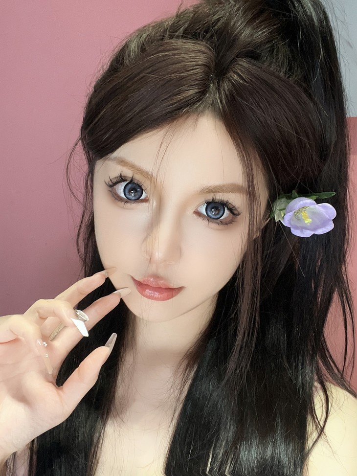 Jolababy年抛隐形眼镜 蓝芙尼14.5mm 一副/2片-VVCON美瞳商城18