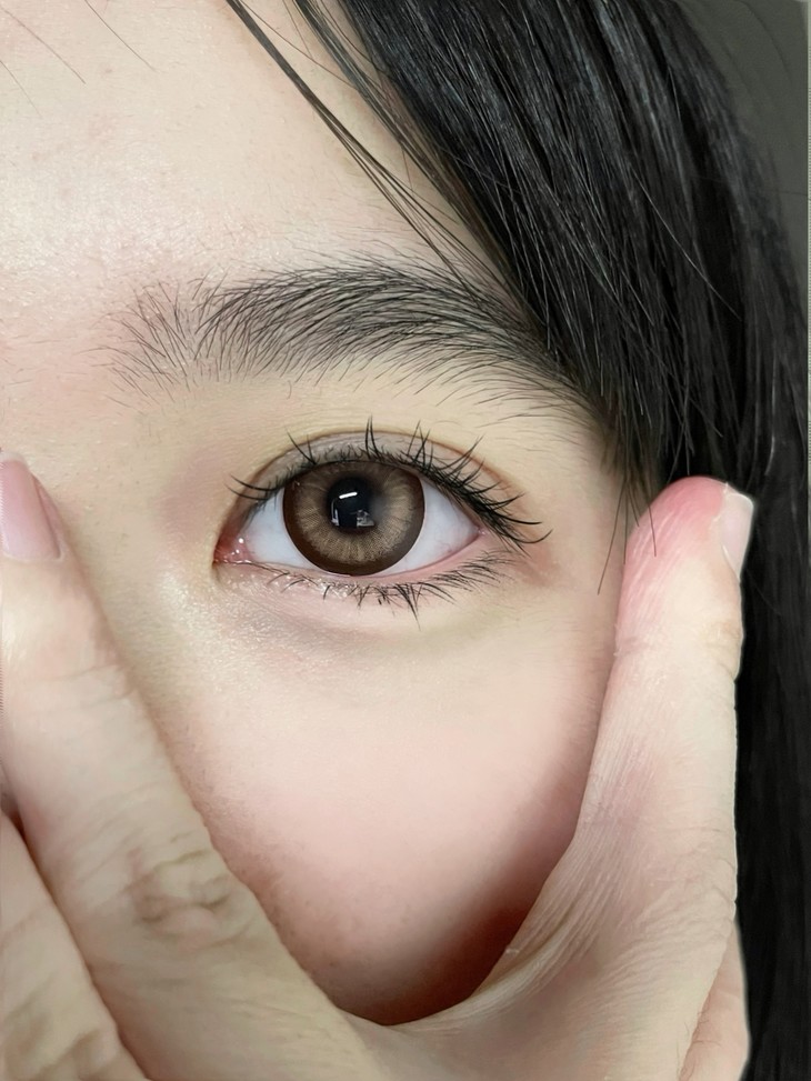 Jolababy年抛隐形眼镜 香槟栗14.5mm 一副/2片-VVCON美瞳网8