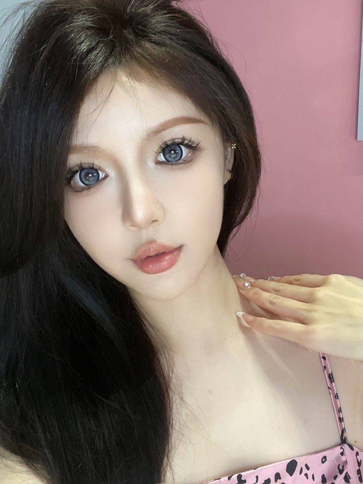 Jolababy年抛隐形眼镜 蓝芙尼14.5mm 一副/2片-VVCON美瞳商城20