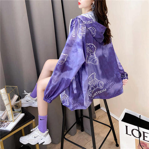 小熊防晒衣女韩版百搭春秋薄款防晒服简约通勤宽松网红ins潮夏季 商品图2