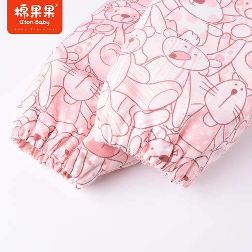 商场同款棉果果秋季新款女童科技面料摇粒绒内里粉嫩满印可爱保暖冲锋衣连帽外套M322100322463 商品图3