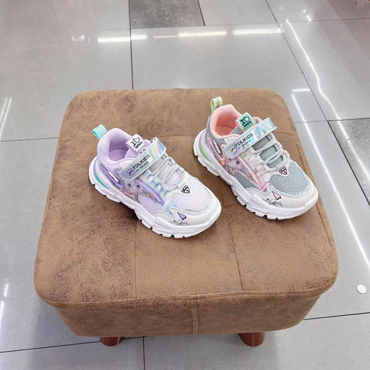 福得隆2022秋季新款双网休闲鞋女款运动鞋亮灯3598   27-32码 商品图1