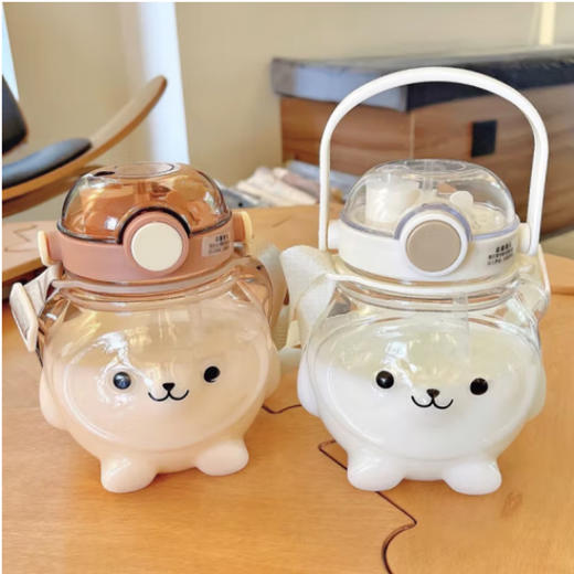 可爱熊塑料杯【XM-018】 商品图0