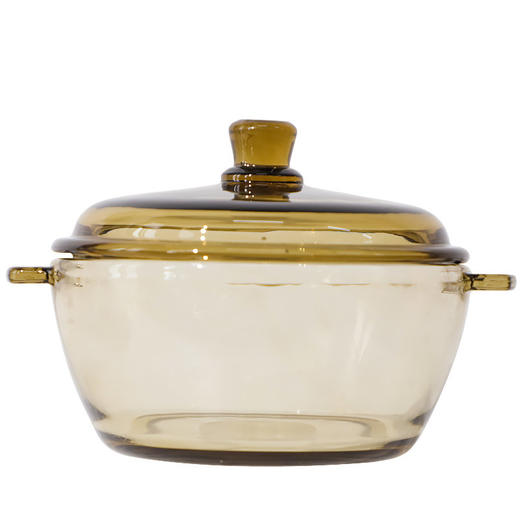 「不负好食光！耐高温玻璃材质」茶色玻璃碗套装玻璃煲厨房用品双耳泡面碗水晶汤煲套装餐饮用具 商品图4