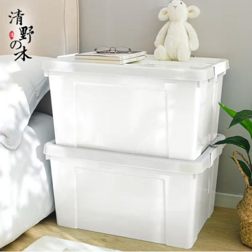 万源鸿透明手提收纳箱【90L】 商品图1
