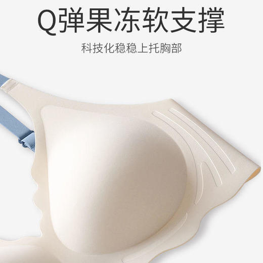 【又甜又撩的聚拢Bra】运动内衣，少女U型薄款bra，胸罩无痕无钢圈小胸聚拢文胸防震跑步胸罩 商品图2