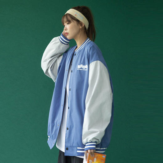 外套女春秋宽松棒球服2021新款盐系炸街原宿风上衣短款夹克ins潮 商品图1