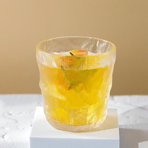 「日式冰川杯」冰川纹玻璃杯子ins风高颜值玻璃饮料杯居家日用创意啤酒杯玻璃咖啡杯餐饮用具 商品图4