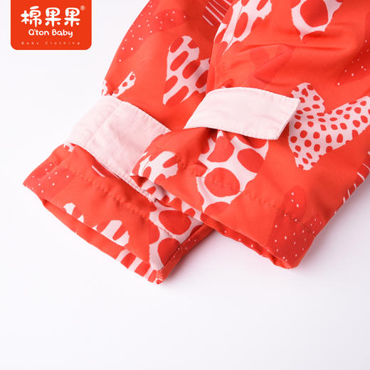 商场同款棉果果秋季新款女童满印甜美连帽夹棉风衣外套M322100322466 商品图2