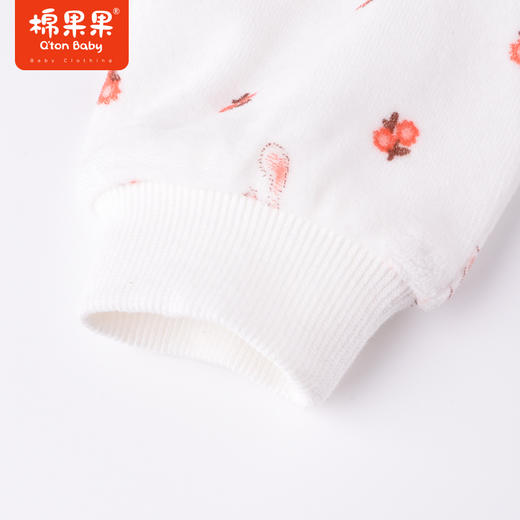 商场同款棉果果秋季新款女童甜美可爱公主风天鹅绒对开连体衣满印M322722822482 商品图5