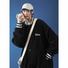 灯芯绒字母刺绣棒球服外套女2021春装新款韩版宽松情侣学生上衣潮 商品缩略图2