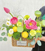 LUCKY----绣球玫瑰手提花篮六选一 商品缩略图5