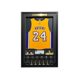 收藏系列 科比 湖人队24号黄色 亲笔签名球衣