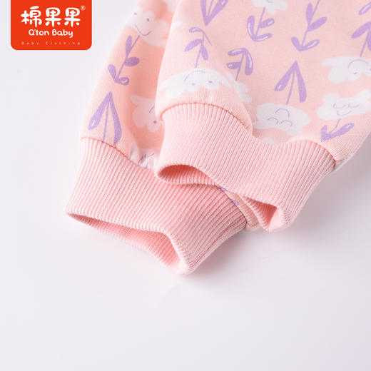 棉果果商场同款秋季新款毛圈女童针织连帽外套M322100222430 商品图3