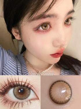 【大直径】Leenscolor-大奶片棕-14.5mm 【年抛 0-1000度 含有525/575】