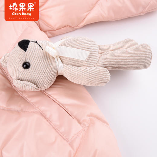 棉果果商场同款秋季新款女童保暖连帽轻羽绒外套M322102922537 商品图2