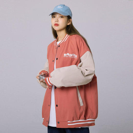 外套女春秋宽松棒球服2021新款盐系炸街原宿风上衣短款夹克ins潮 商品图9
