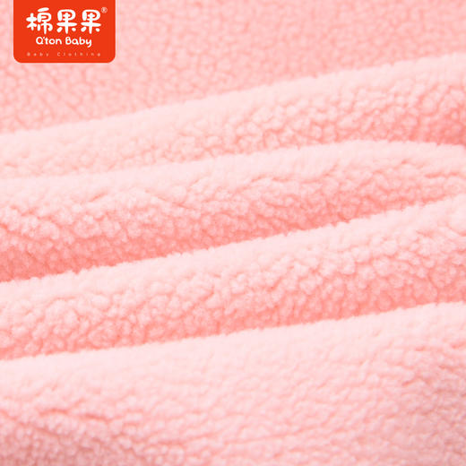 商场同款棉果果秋季新款女童科技面料摇粒绒内里粉嫩满印可爱保暖冲锋衣连帽外套M322100322463 商品图5