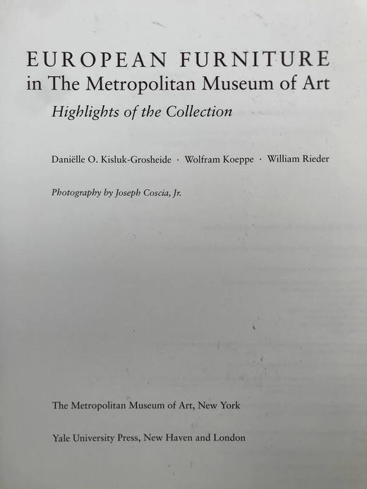 大都会艺术博物馆欧洲家具图集 138幅彩色插图 精装大16开 商品图2