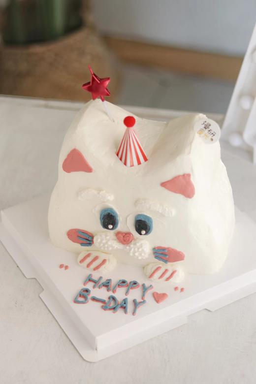 【生日蛋糕】立体小猫款 商品图0