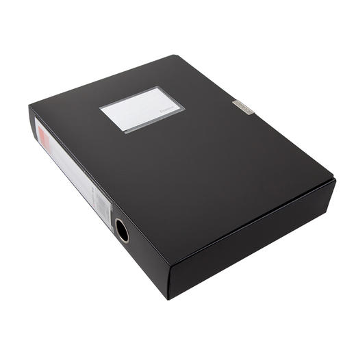 齐心 A1249档案盒55mm A4 绯蓝 PP文件盒资料收纳盒 商品图1