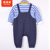 商场同款棉果果秋季新款男童条纹舒适纯棉童趣假两件连体衣M312720222540 商品缩略图5