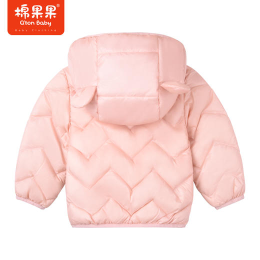 棉果果商场同款秋季新款女童保暖连帽轻羽绒外套M322102922537 商品图6