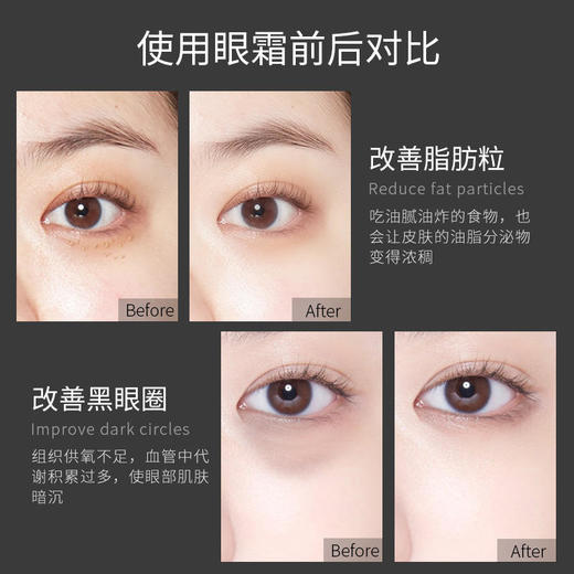 左香鱼子酱眼霜补水淡化细纹黑眼圈眼袋清爽保湿眼霜提拉紧致眼周 商品图3