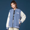 2021春秋新款字母绣花棒球服夹克ins潮撞色情侣上衣棒球服外套女 商品缩略图3