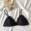 法式三角杯内衣蕾丝薄款无钢圈细带小胸无痕不空杯文胸套装女 商品缩略图6