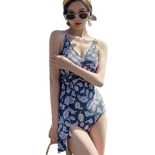 专业泳衣泳衣女连体吊带两件套新款印花时尚美背性感度假温泉 商品图2