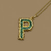 订购8周到｜Pach Pearl-Alphabet Emeralds-字母 祖母绿 项链［瑞士设计师］ 商品缩略图0