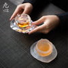 九皿琉璃品茗杯日式单杯杯垫小茶杯功夫茶具清酒杯女士磨砂主人杯 商品缩略图2