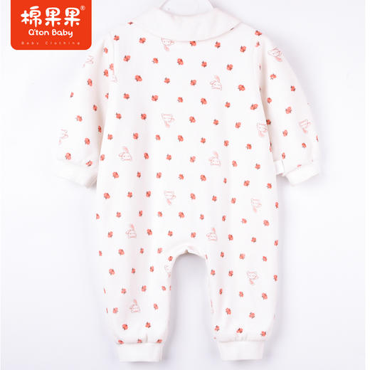 商场同款棉果果秋季新款女童甜美可爱公主风天鹅绒对开连体衣满印M322722822482 商品图7