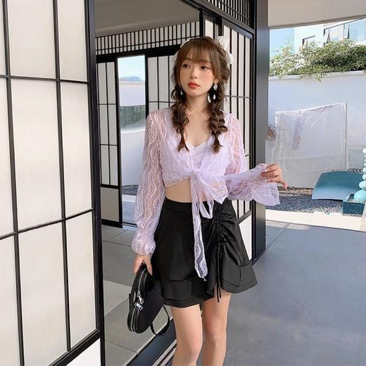 泳衣女专业泳衣新款三件套比基尼长袖泳装防晒显瘦性感泡温泉 商品图0