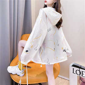 连帽宽松防晒衣外套女薄款百搭小个子防晒服春秋2021新款夏