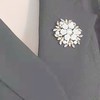 YLSP-LC003624新款韩版时尚名媛气质贝壳锆石胸针丝巾扣 商品缩略图1
