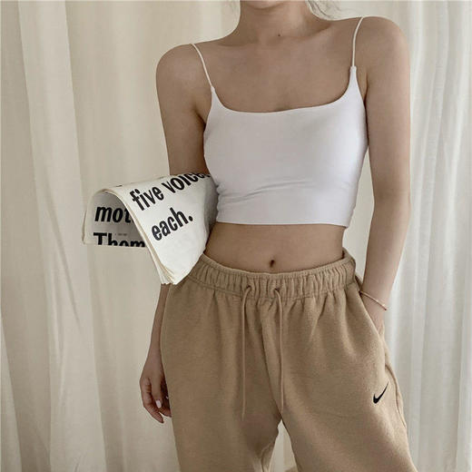 黛唯梵辣妹夏季新款白色纯欲风性感吊带小背心女装外穿内搭打底衫上衣潮 商品图8