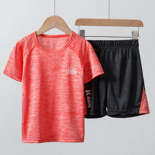 【夏季运动速干儿童套装，2套更优惠】儿童短袖套装男女童夏季新款篮球运动服套装中小童休闲两件套 商品图9