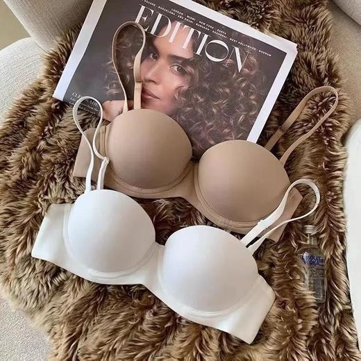 买一送一无钢圈文胸女小胸聚拢性感纯欲无痕加厚文胸套装调整型防下垂上托 商品图12